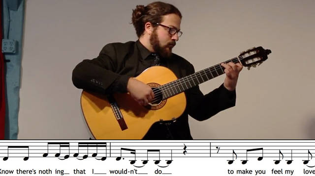 Adele on classical guitar