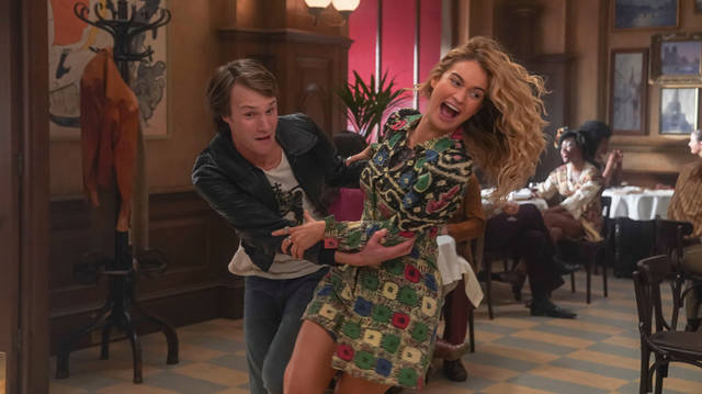 Lily James and Hugh Skinner in Mamma Mia! Here We Go Again