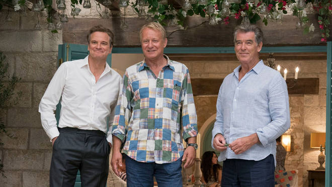 Colin Firth, Stellan Skarsgård and Pierce Brosnan in Mamma Mia! Here We Go Again