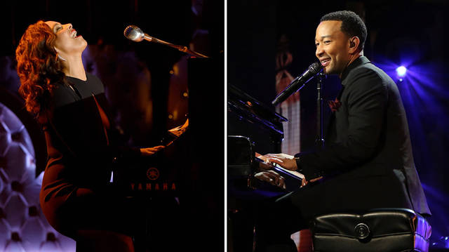 Alicia Keys and John Legend