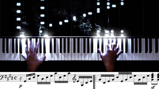 Visualisation of Beethoven's Moonlight Sonata