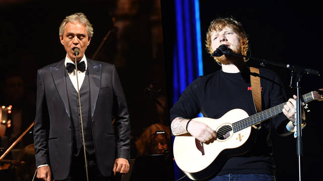 Andrea Bocelli and Ed Sheeran