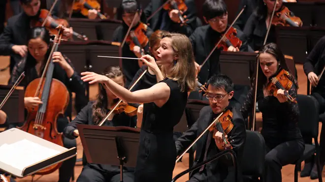 Mirga Grazinyte-Tyla conducts the Juilliard Orchestra