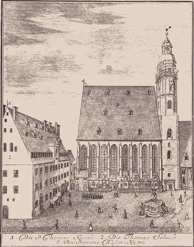St. Thomas Church And St. Thomas School In Leipzig, 1723