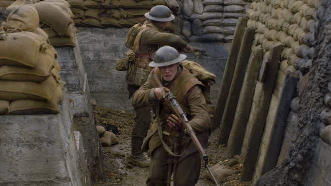 George MacKay and Dean Charles-Chapman star in Sam Mendes’s 1917, score by Thomas Newman