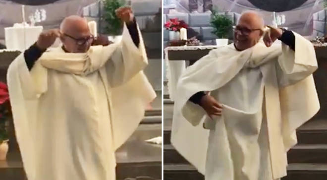‘Flamenco priest’ shows off dance moves in packed church service