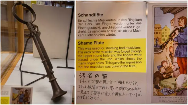 The Medieval 'Flute of Shame' was used to humiliate bad musicians