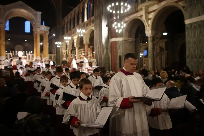 Martin Baker leads the Westminster Cathedral Choir