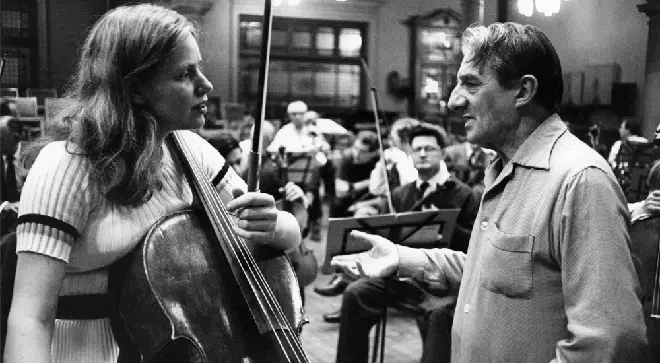 Jacqueline du Pré and conductor Sir John Barbirolli