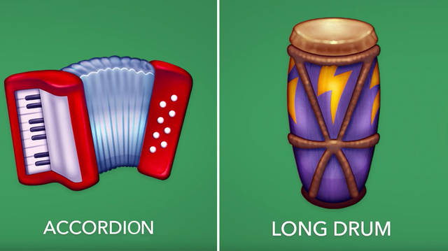 Accordion and percussion emojis included in new 2020 emojis list