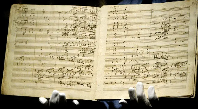The manuscript for Beethoven’s Ninth Symphony is sold for £1.9million at a Sotheby’s auction