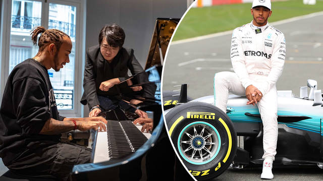 Lewis Hamilton and Lang Lang