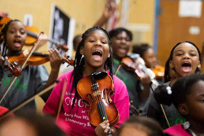 Marin Alsop will continue as founder of OrchKids.