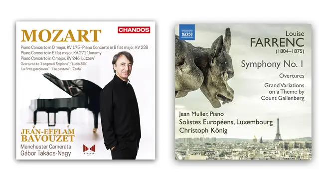 Mozart Piano Concertos by Jean-Efflam Bavouzet and Louise Farrenc: Symphony No. 1 by Solistes Europeens, Luxembourg