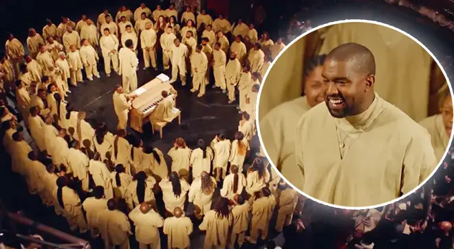 Kanye West performed Sunday Service at Paris Fashion Week last Sunday