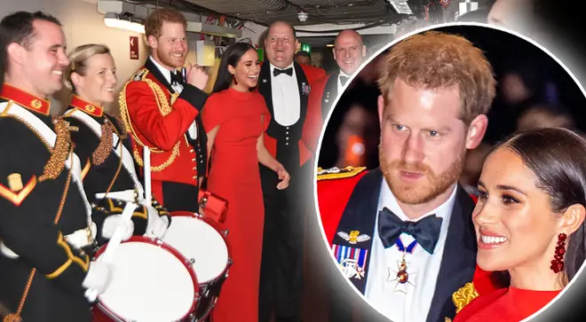 The Duke and Duchess of Sussex attended the Mountbatten Festival of Music at the Royal Albert Hall on Saturday night.