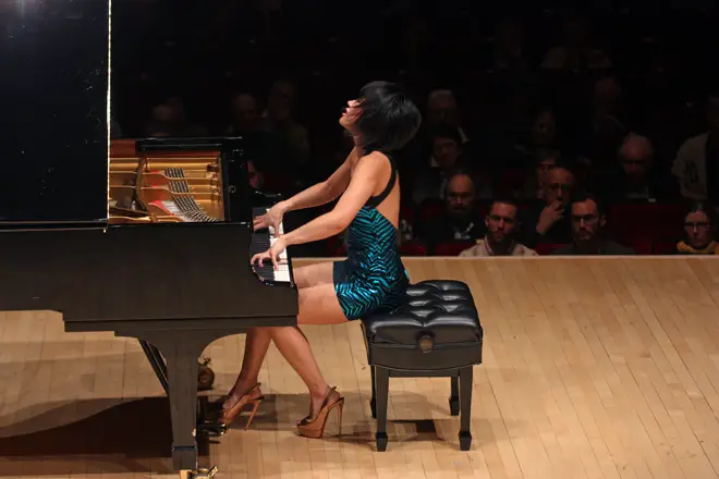 Yuja Wang performing at New York's Carnegie Hall in 2018
