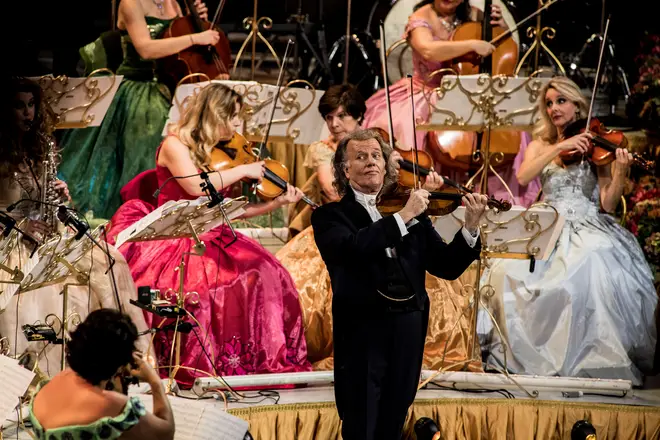André Rieu performs with his orchestra at Ziggo Dome, Amsterdam