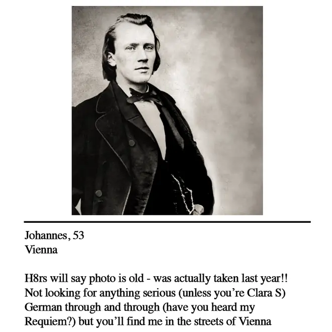 Brahms dating profile