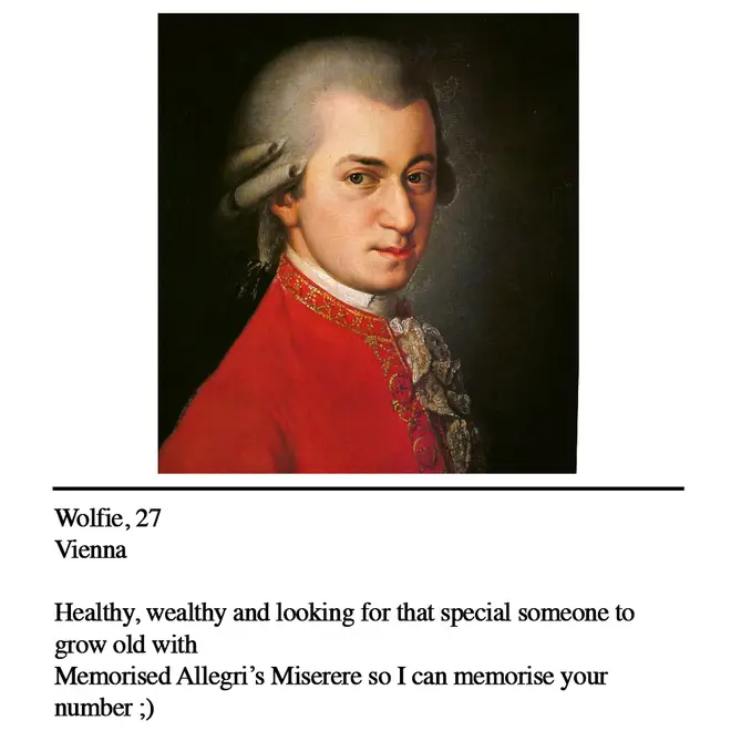 Mozart dating profile