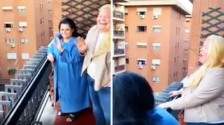 Italian soprano sings over the rooftops