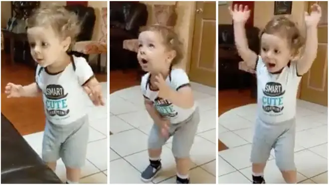 Tiny toddler conducting to a Borodin opera will cheer you up no end