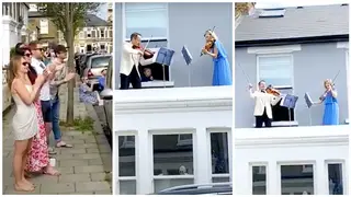 NHS doctor and husband serenade locked down neighbours with beautiful violin duet