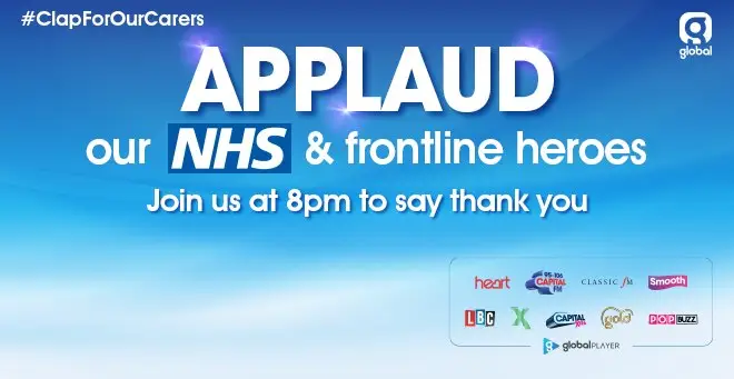 Join us as we applaud our NHS and frontline heroes