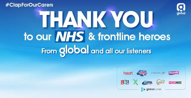 Thank you to the NHS and other frontline heroes