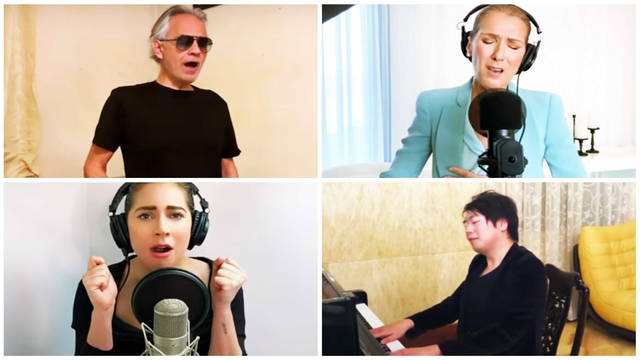 Lang Lang, Andrea Bocelli, Lady Gaga and Celine Dion team up for powerful ‘One World’ performance
