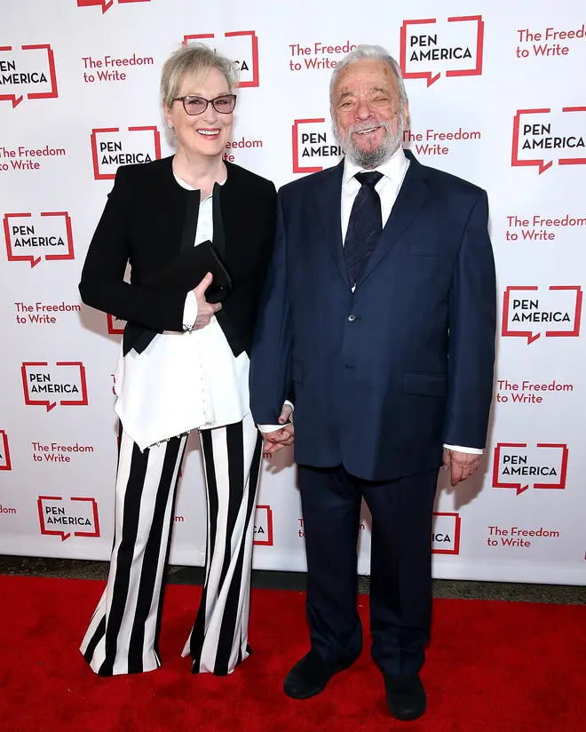 Stephen Sondheim and Meryl Streep attend a literary event in New York