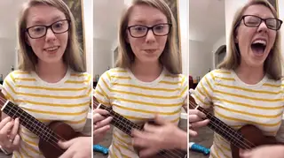 A music teacher made a relatable song about teaching online, featuring just a ukulele and a terrifying shriek