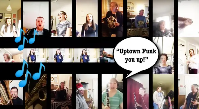 Orchestra performs ‘Uptown Funk’ to cheer people up during lockdown