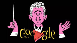 Leonard Bernstein's Google Doodle