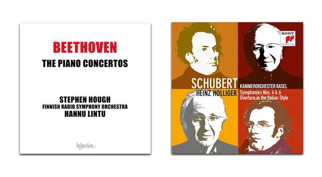 Beethoven Piano Concertos – Stephen Hough; Schubert Symphonies – Basel Chamber Orchestra