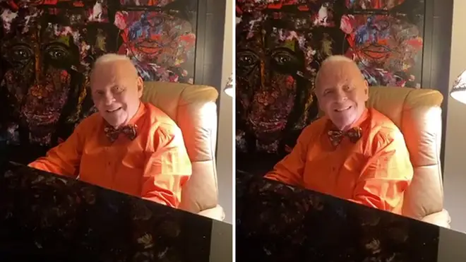 Sir Anthony Hopkins is hosting Instagram Lives from his piano