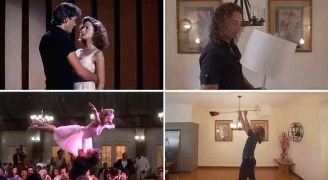 Professional choreographer recreates iconic Dirty Dancing scene using household lamp