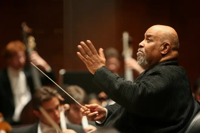 James DePriest conducting the Juilliard Orchestra in 2006