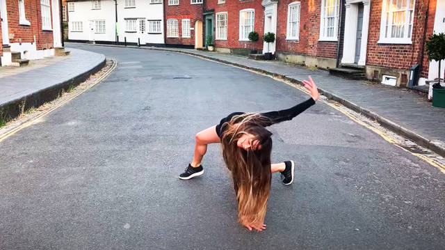 Royal Ballet dancer performs to Rolling Stones song on a deserted London street