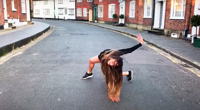 Royal Ballet dancer performs to Rolling Stones song on a deserted London street