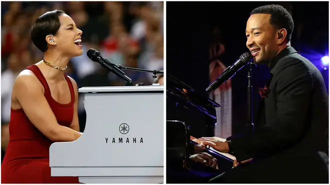 Alicia Keys and John Legend to play in a piano battle