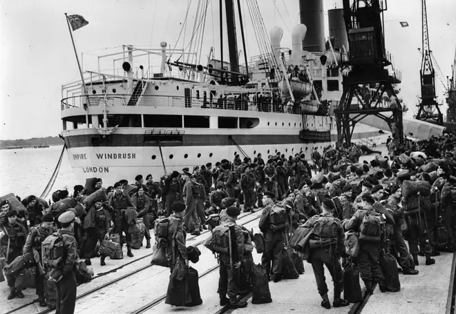 The arrival of the Empire Windrush