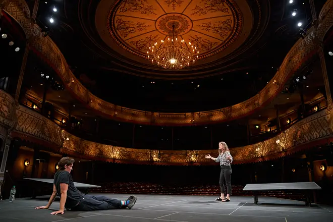 Matt Smith and Claire Foy rehearse at The Old Vic