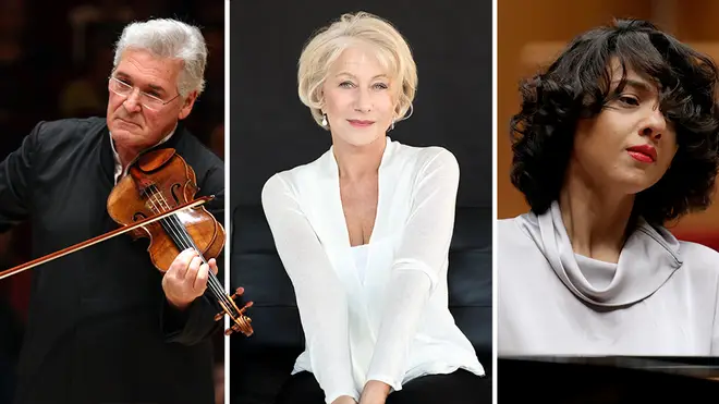Watch violinist Pinchas Zukerman, actor Helen Mirren and pianist Khatia Buniatishvili in Israel Philharmonic Orchestra’s global gala concert