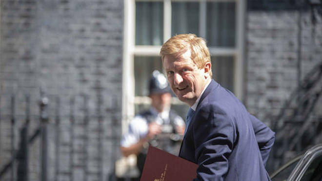 Culture secretary Oliver Dowden arriving at Downing Street