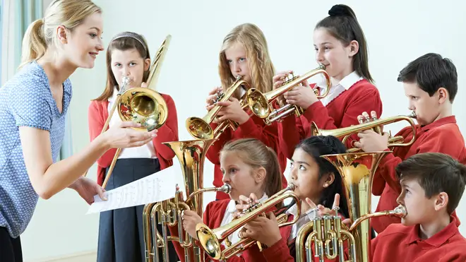 No playing brass instruments in larger groups