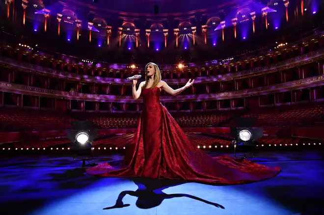 Jenkins sang to an empty Royal Albert Hall