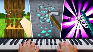 Video game pro completes ‘Minecraft’ using a PIANO as a controller