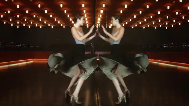 Dancer Alizée Sicre assemblés, grande jetés and pirouettes through the empty Komische Opera in this stunning video