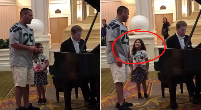 Dad sings 'Ave Maria' for daughter at Disney World